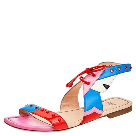 fendi multicolor leather flats|Fendi .